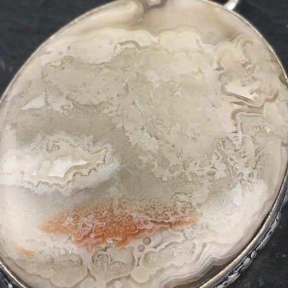 Crazy Lace Agate Stone Pendant Necklace - Picture 6 of 10